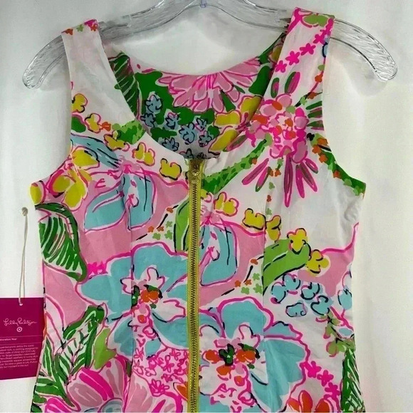 NWT Lilly Pulitzer For Target Women's Nosey Posie Shift Cotton Mini Dress Size 2 - Picture 7 of 15